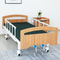 เตียงในโรงพยาบาลแบบปรับได้หลังยกเตียงสไตล์โรงพยาบาลหัวเตียงไม้พร้อมราง